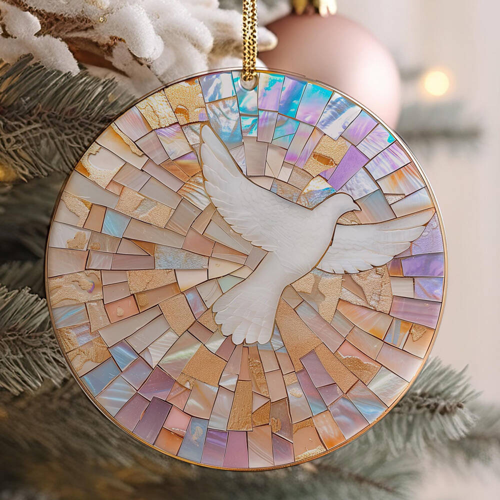 Christian Mosaic Ceramic Ornament