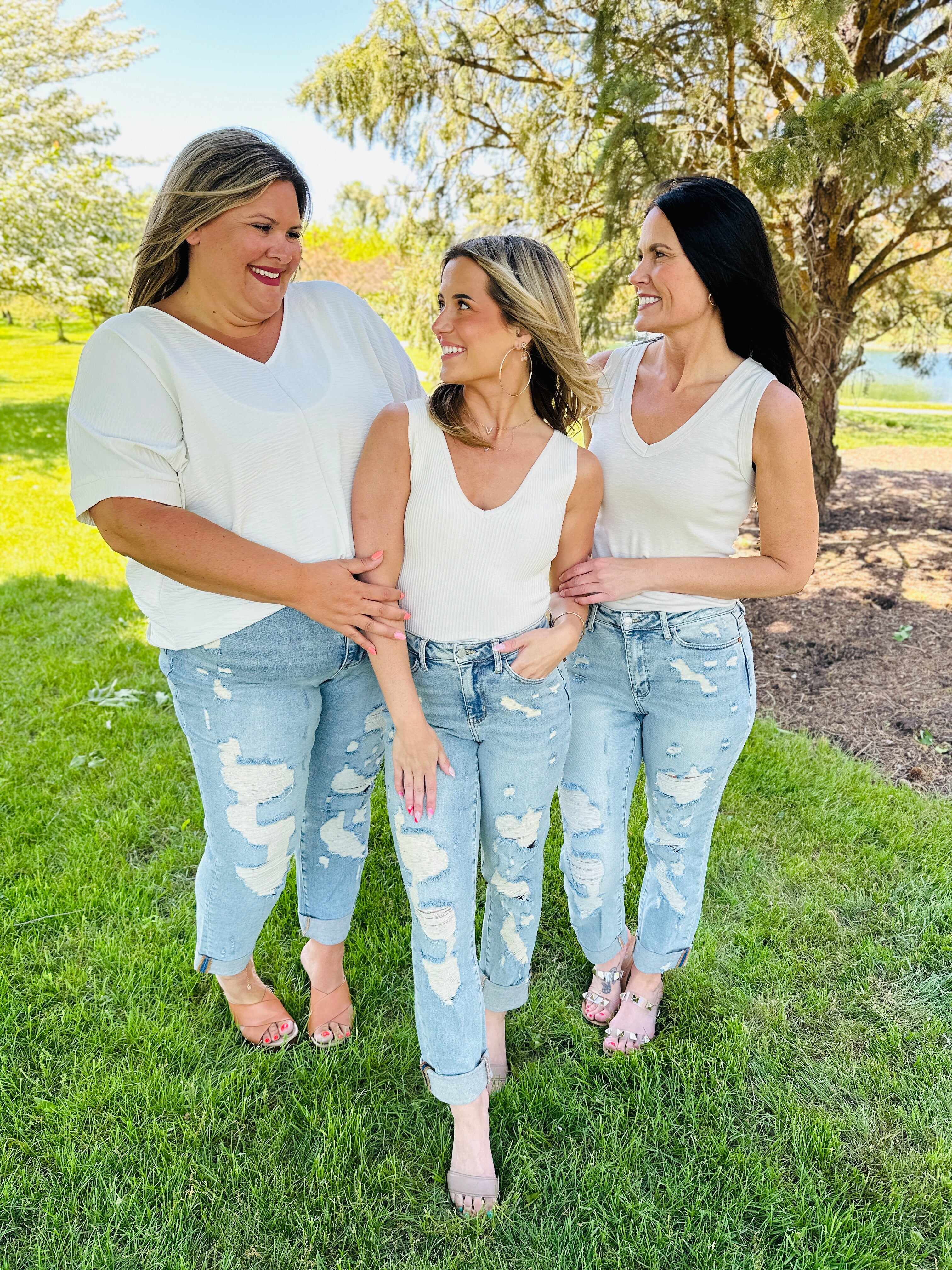 REG/CURVY Cuff It Boyfriend Jeans
