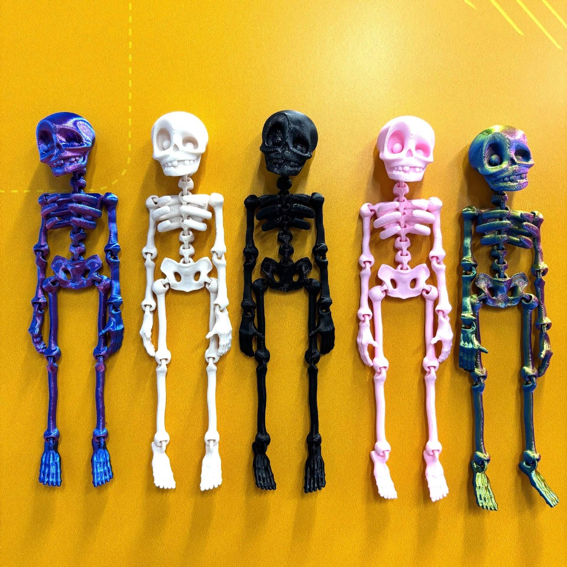 🎃Halloween Hot Sale 49% OFF 💀✨3D Printed Vintage Skeleton Magnetic Figurine 🎃