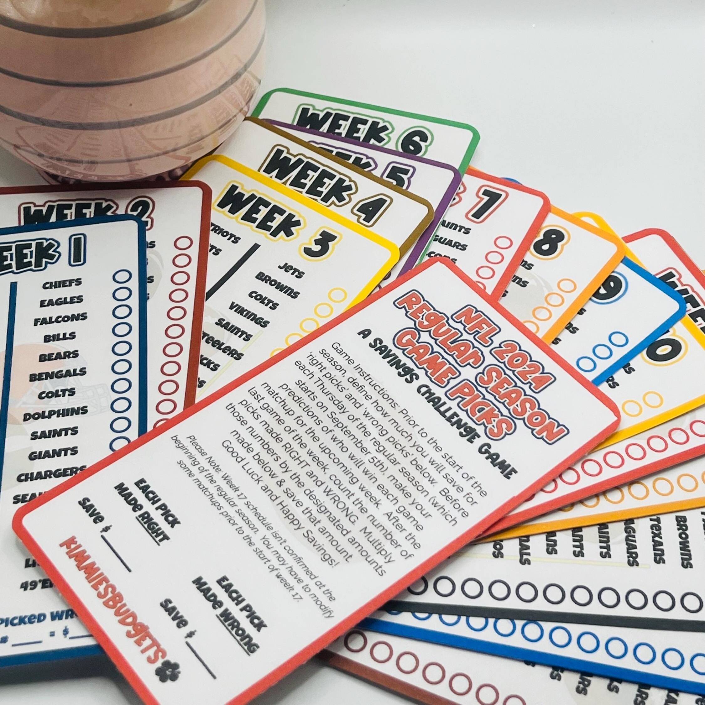 NFL Make Your Picks | Week By Week Savings | Easy And fun Way To Save $1,260