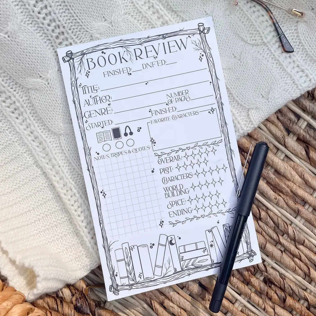 📝Book Review Notepad | Reviewing Reading in a New Way