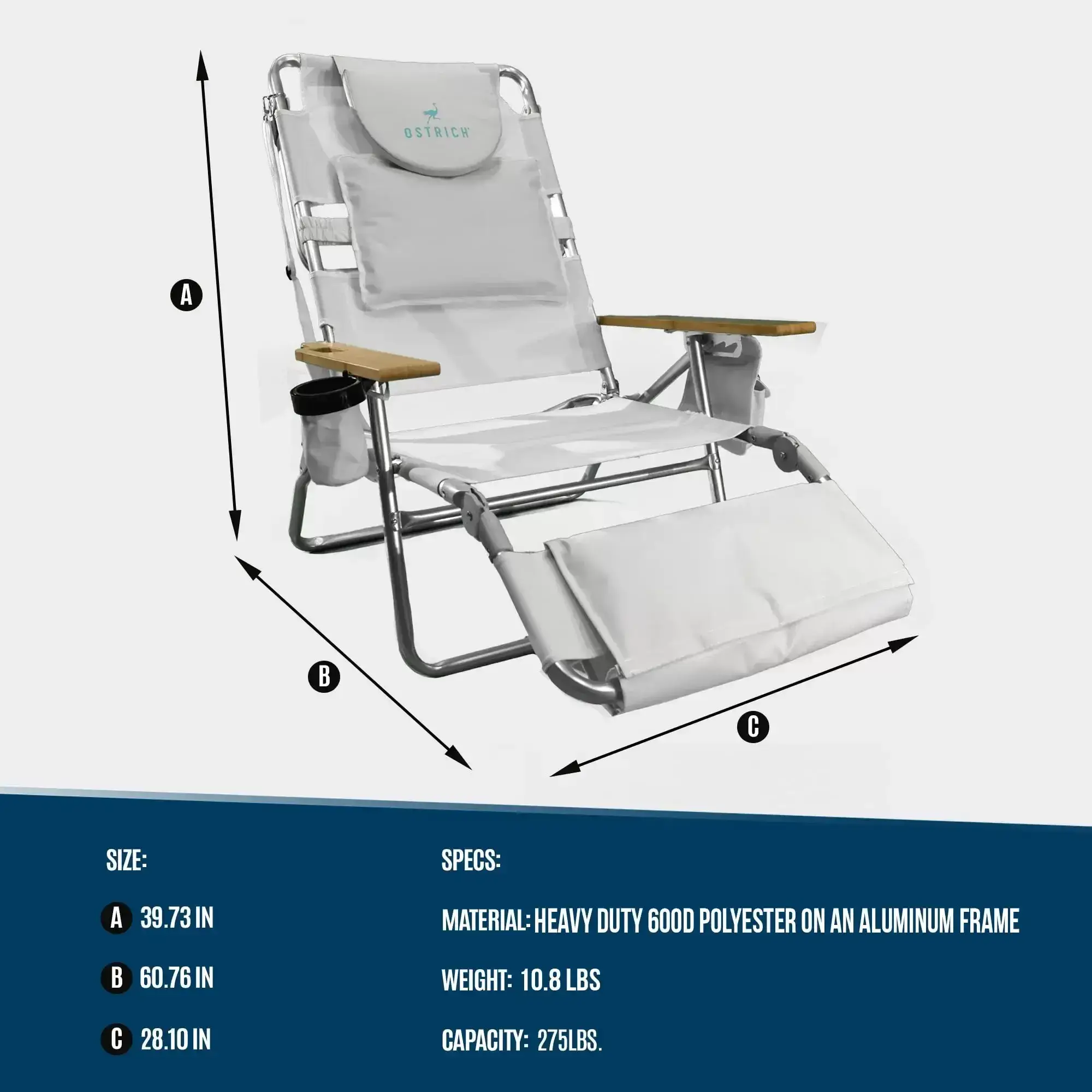 💝 Last Day For Clearance💥Ostrich 3-in-1 Lounge Chair