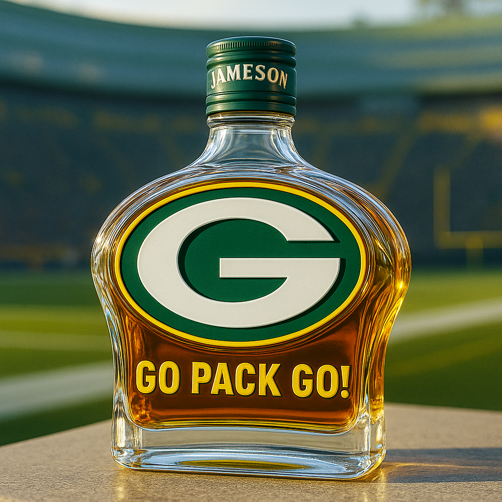 Green Bay Packers Whiskey Bottle