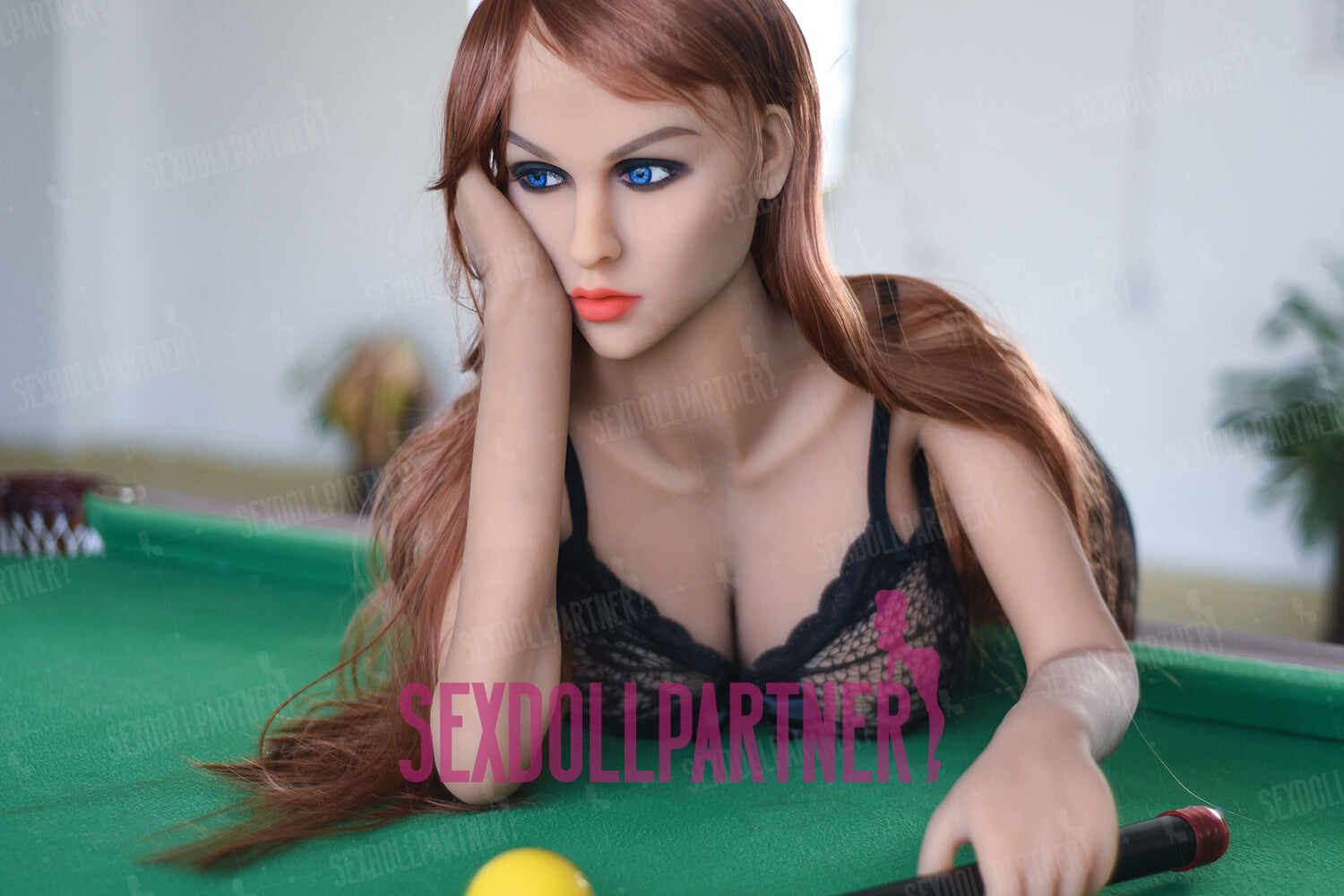 US Stock - Lucia 5.18ft/158cm #91 Head TPE Red Hair Hot Girl Realistic Adult Sex Doll For Men