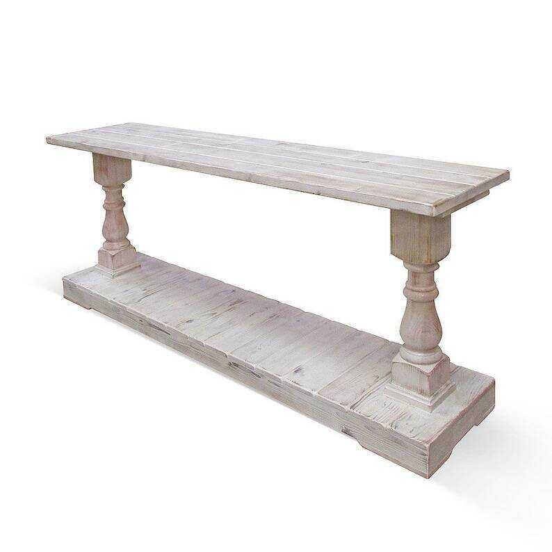 Console Table, Table, Reclaimed Wood, Sofa Table, Entertainment Console, Rustic, Handmade