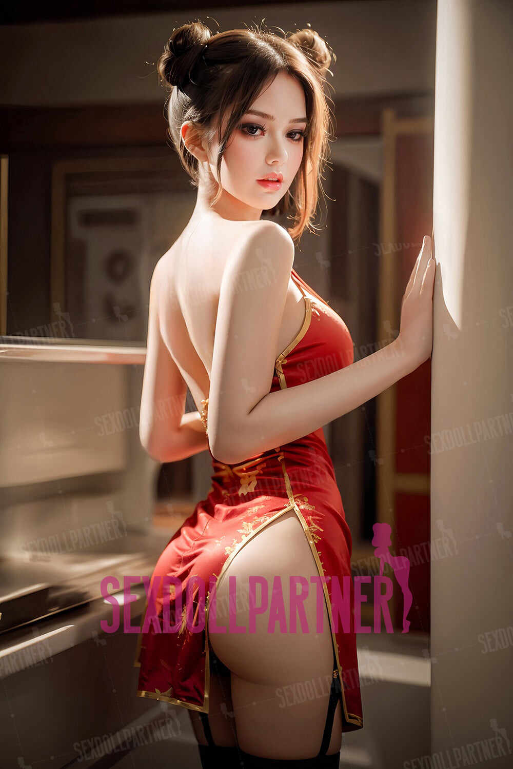 US Stock - Aria 4.92ft/ 150cm #144 Head TPE Asian Small Boobs Female Sex Doll For Men
