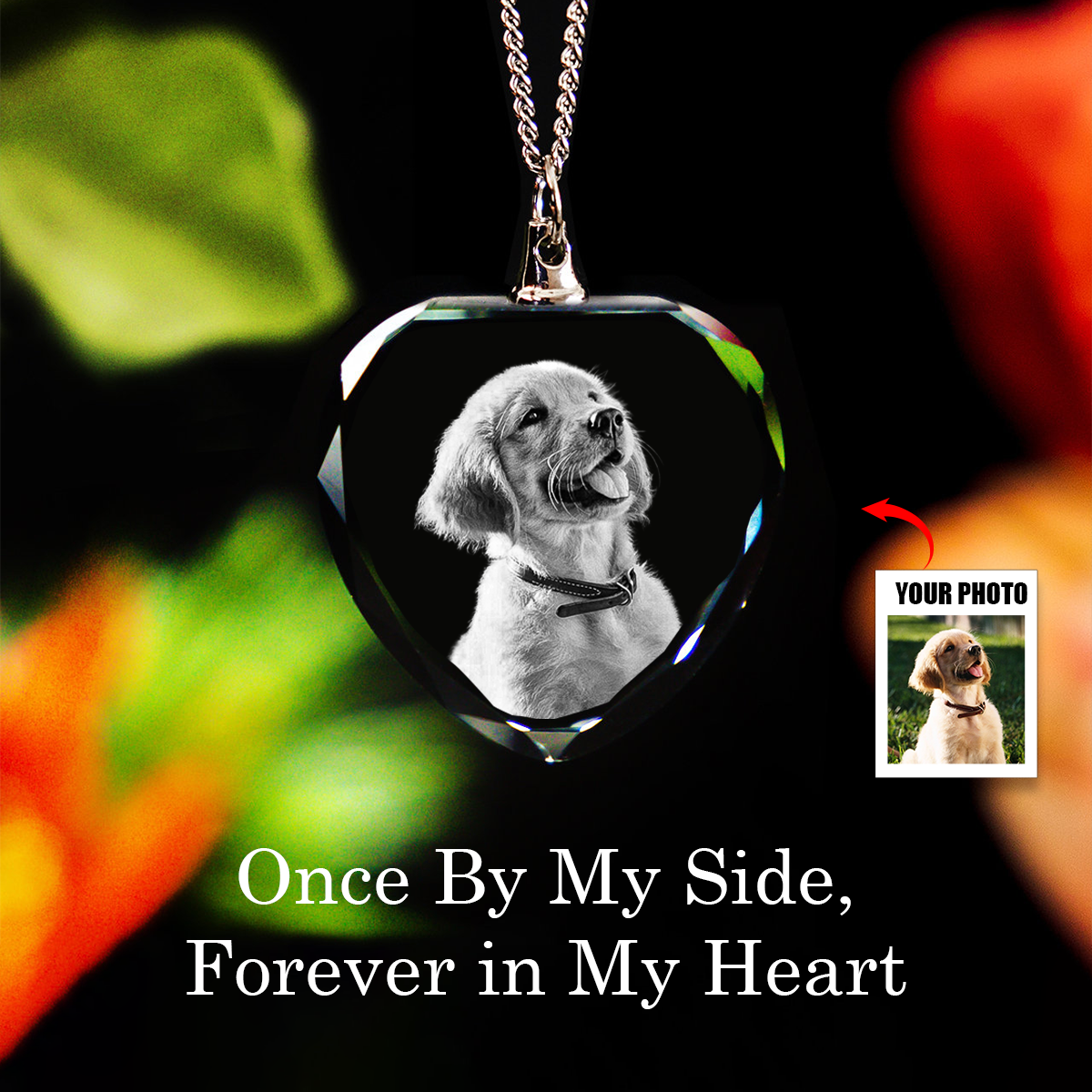 National Parents' Day❤Custom Photo Crystal Necklace - Valentines Gift For Her, Anniversary Gift, Memorial Gift