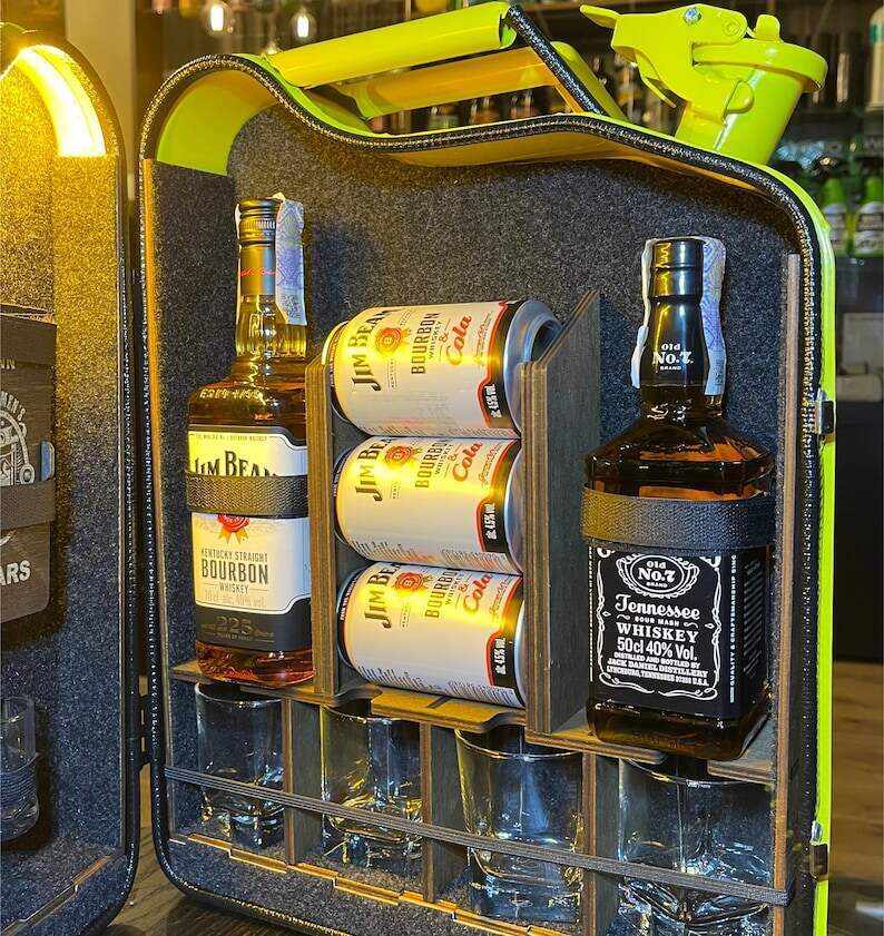 20 L Jerry Can Mini Bar For Christmas, Custom Original Gift, Personalized Mini Bar Canister Set, Father's Day Gift Set, Custom Fuel Bar