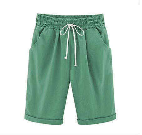 Colorful Plus Size Pockets Casual Shorts