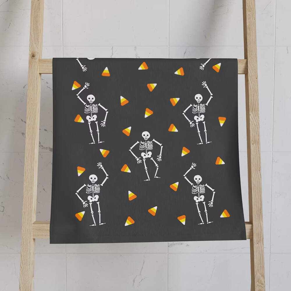 Slightly Subtle Skeleton Hand Towel