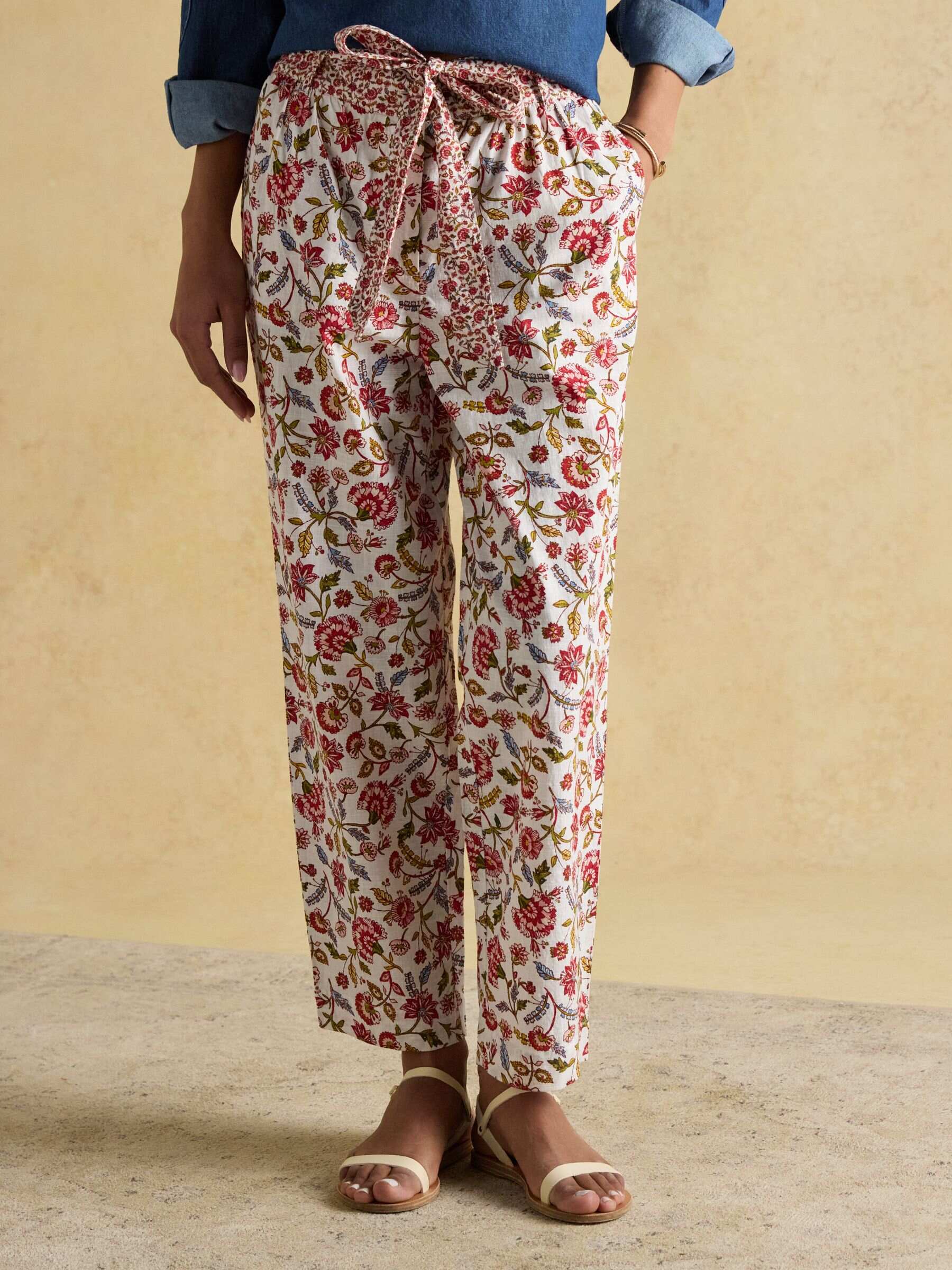 Multi Tie Waist Pull On Trousers