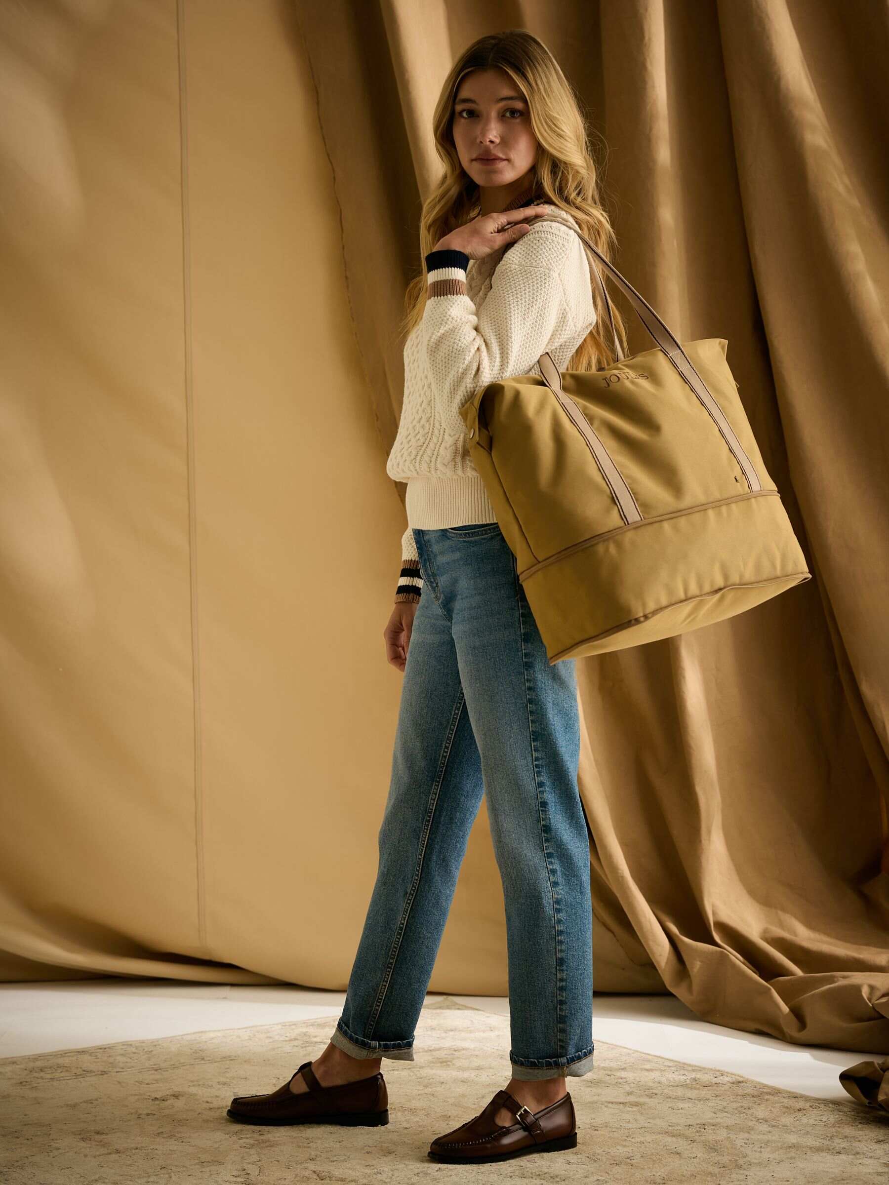 Epwell Tan Brown Joules Packaway Duffle Bag