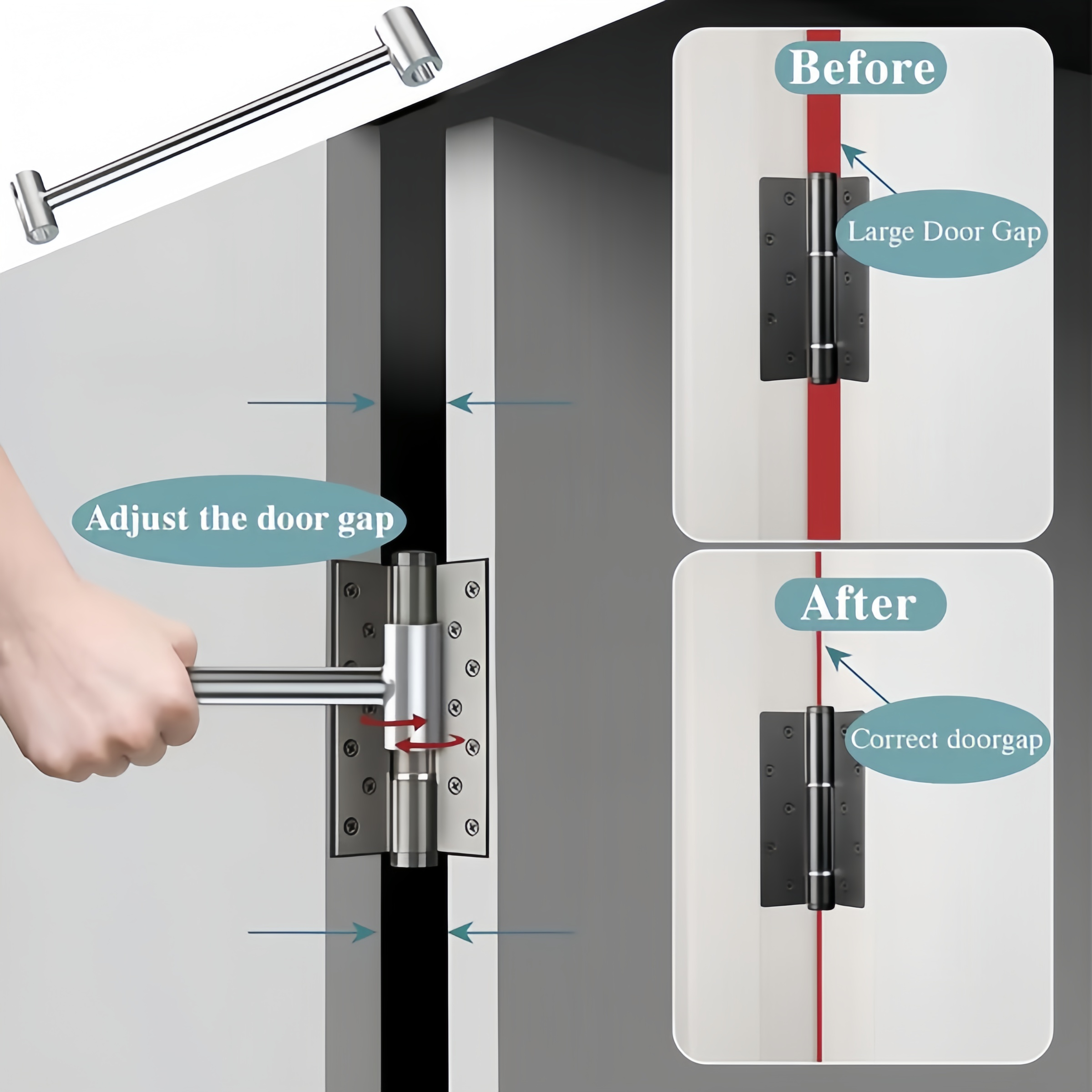 Door Hinge Adjustment Tool