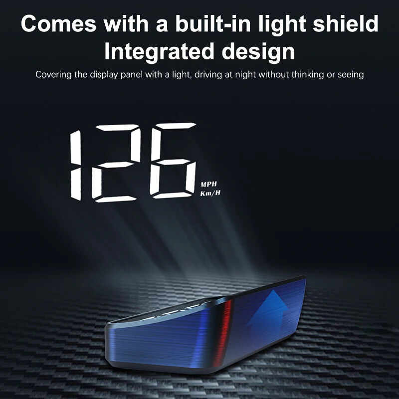 Car HUD Speedometer - GPS Head-Up Display with Windshield Projection