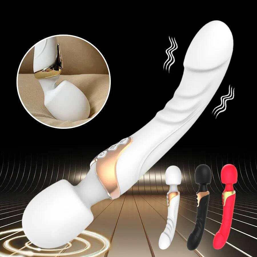 Powerful Wand Vibrator for Women – 10 Modes Clitoral & G-Spot