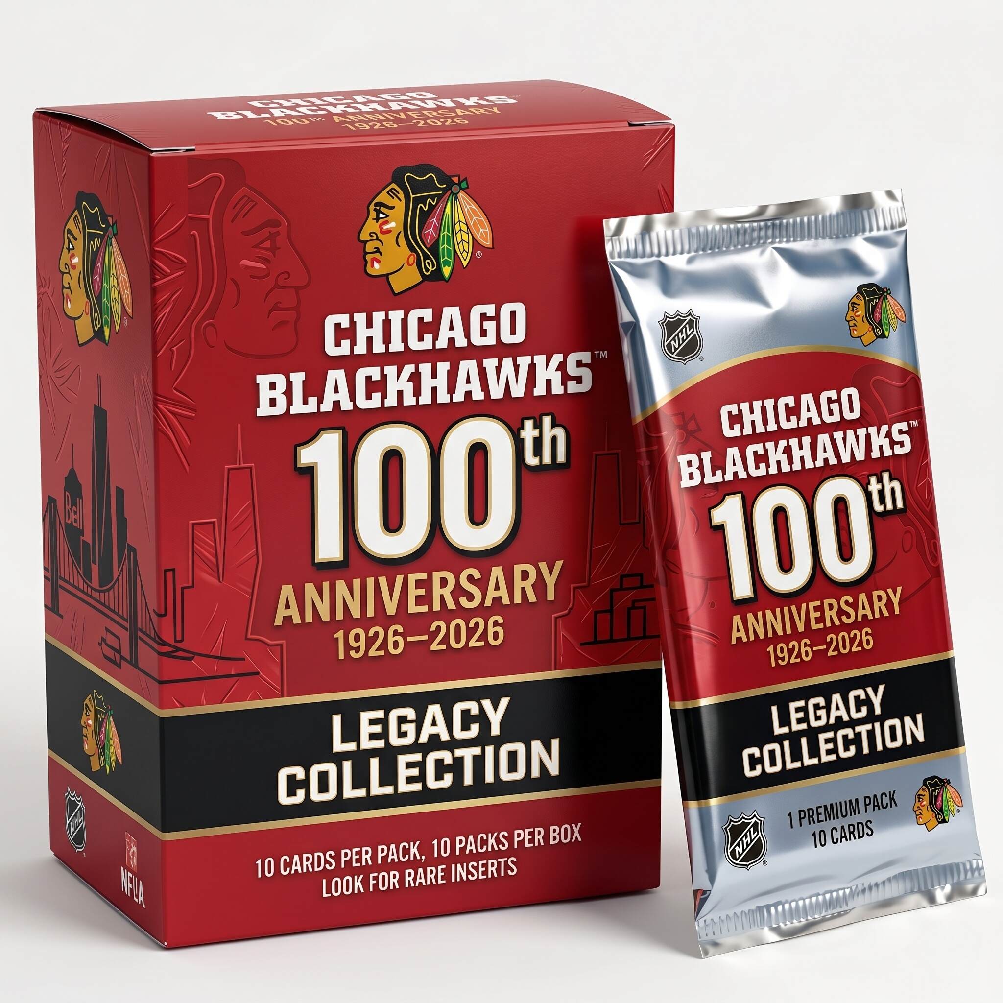 2026 Chicago Blackhawks 100th Anniversary Legacy Collection Hobby Box