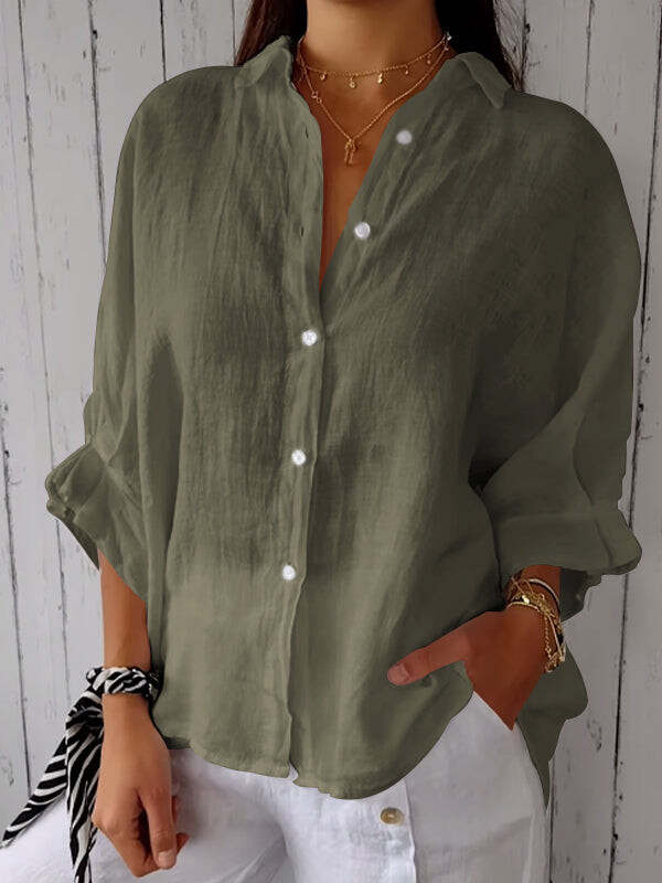 Women's Casual Relaxed Linen Top