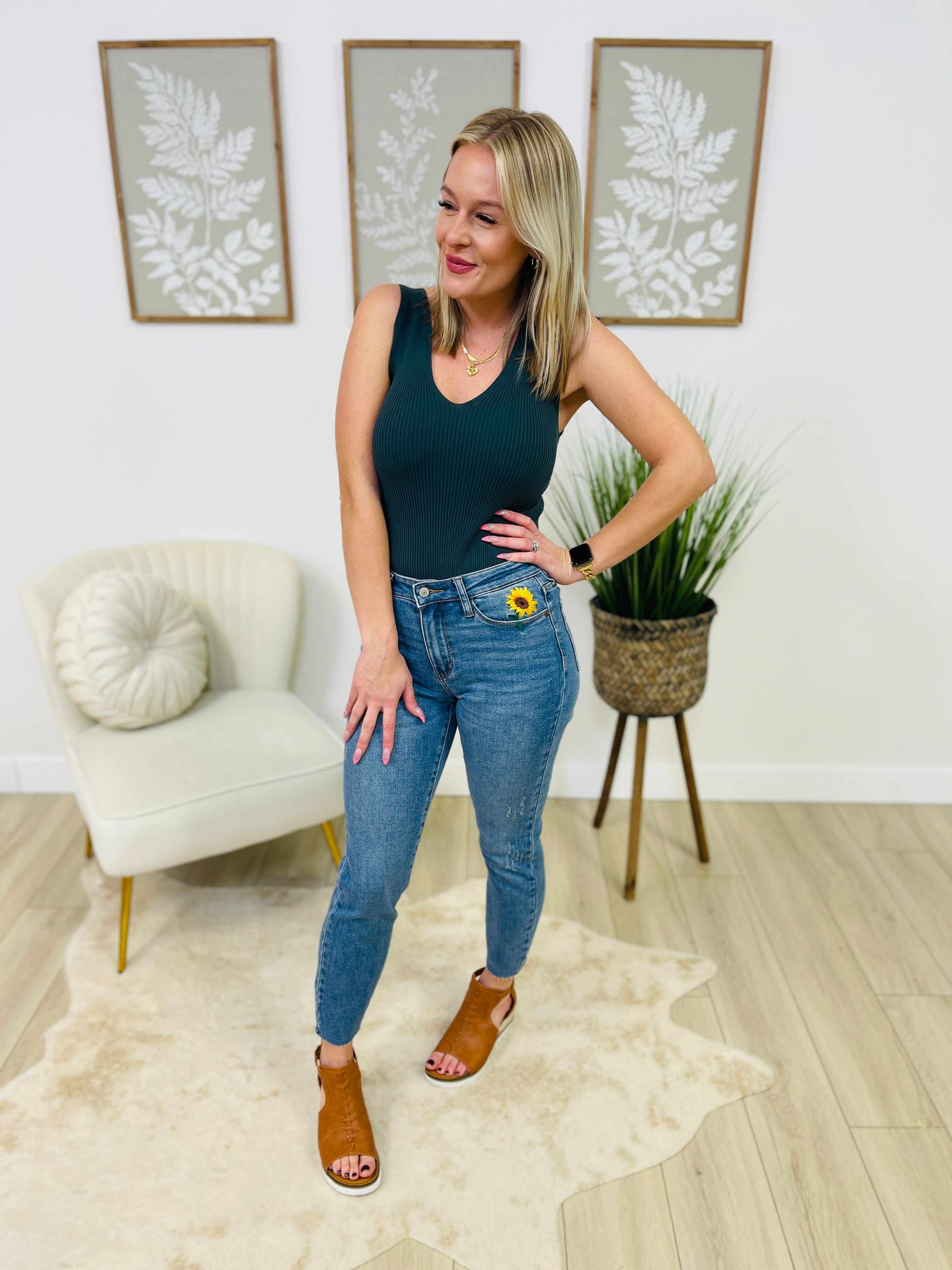 RESTOCK! PLUS/REG Time To Bloom Relaxed Fit Jeans