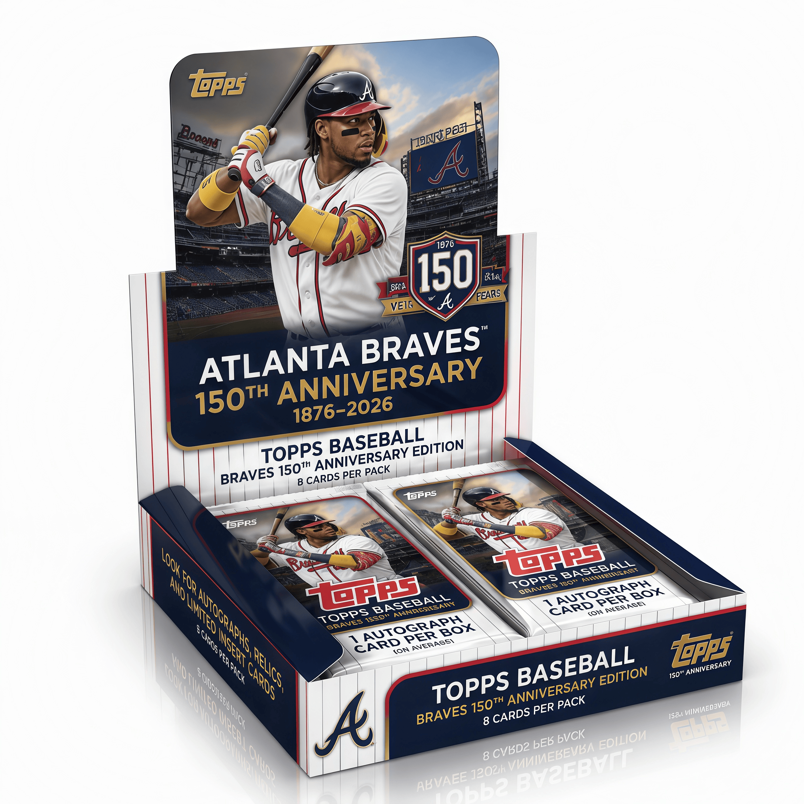 2026 Atlanta Braves 150th Anniversary Trading Cards Hobby Box