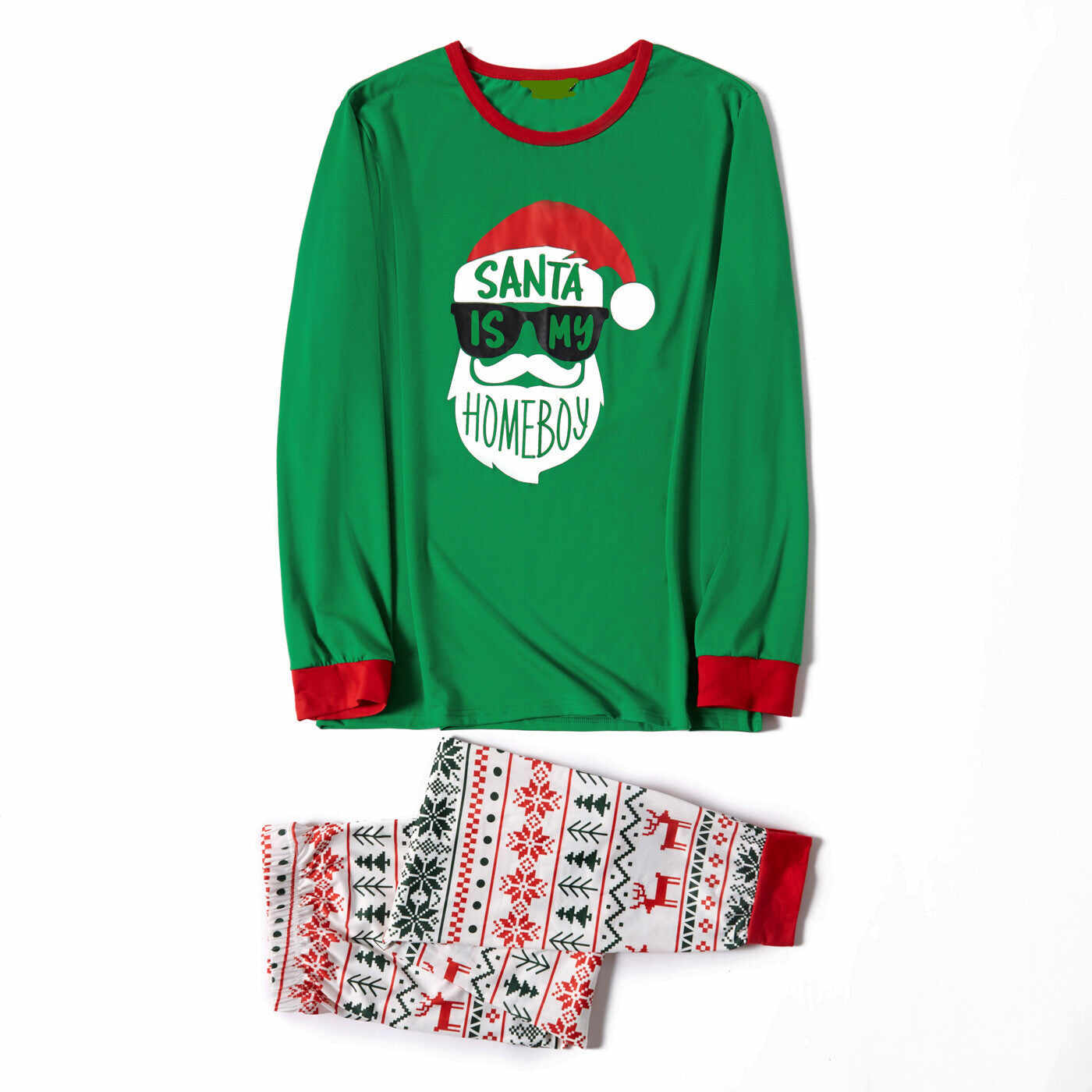 Family Matching HoHo Santa Pajamas Set