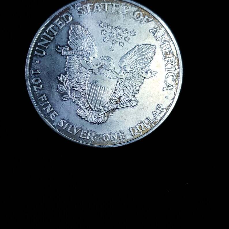 1995 Silver Eagle - Key date - Toned - Regular 60  lot# 1220