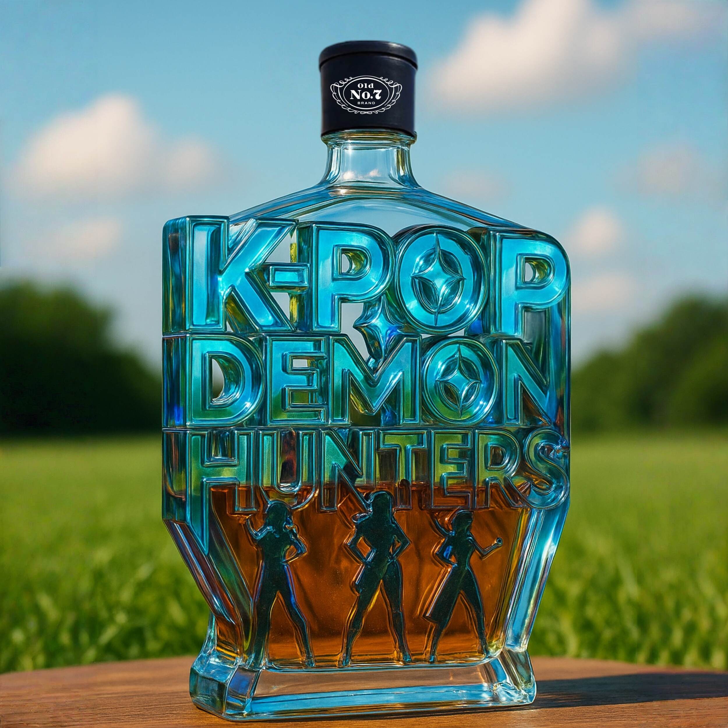 K-Pop Demon Hunters Whiskey Bottle
