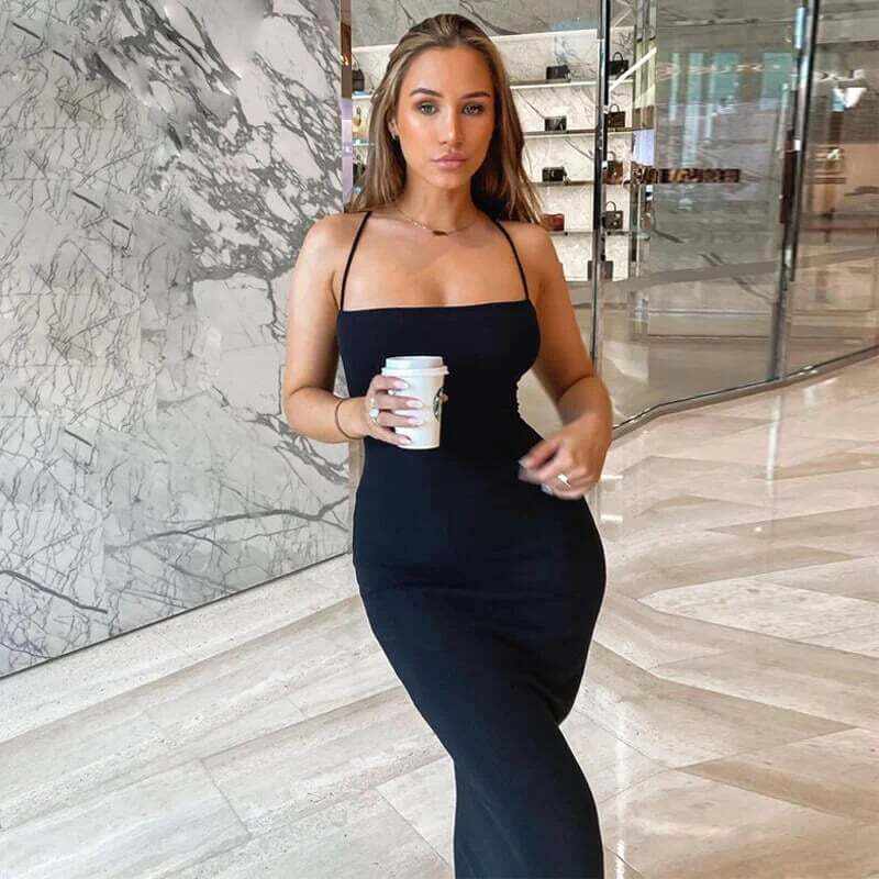 Sexy backless dress