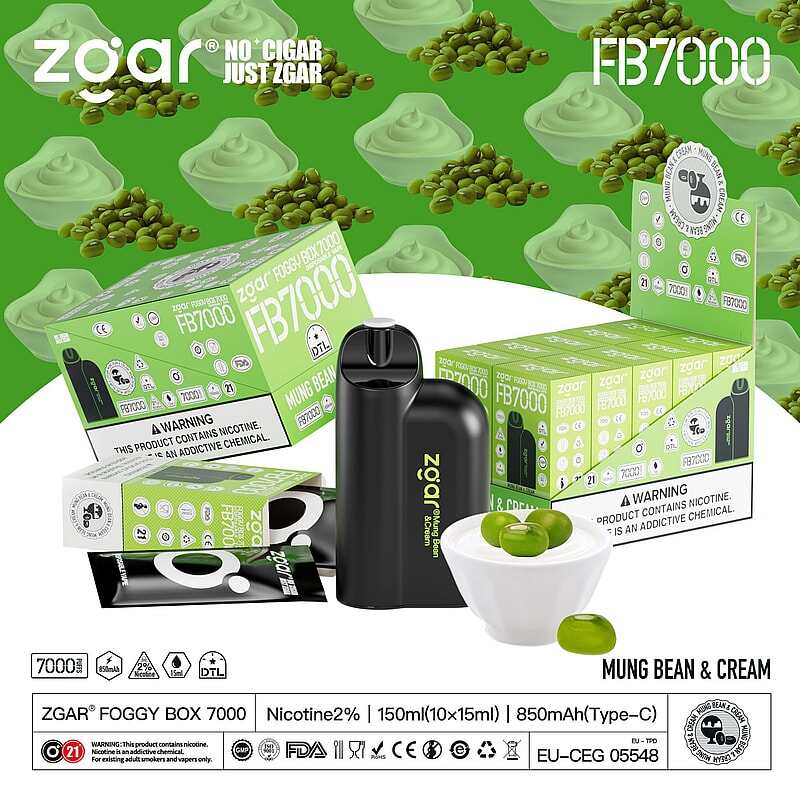 ZGAR FOGGY BOX 7000 Puffs 2% Nicotine Rechargeable Disposable Pod