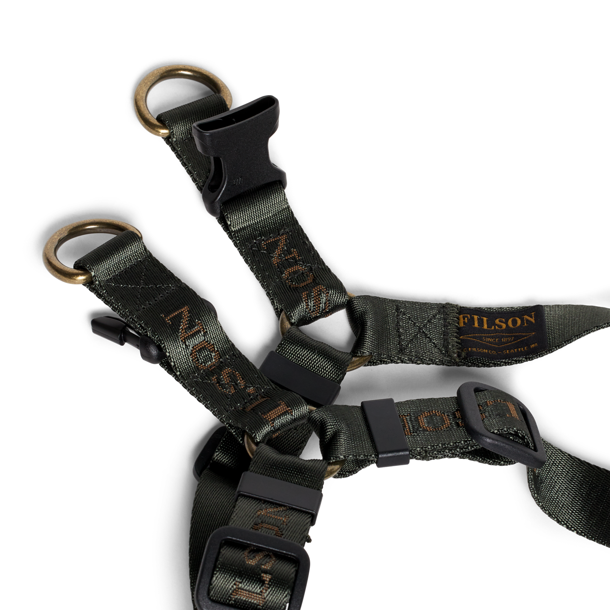 Adjustable Nylon Harness - Dark Timber