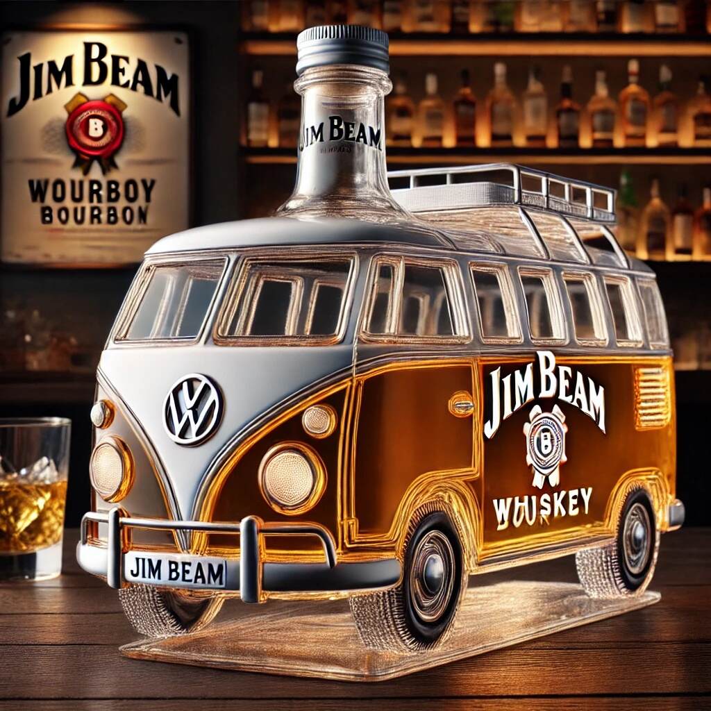 Vintage Camper Whiskey Bottle