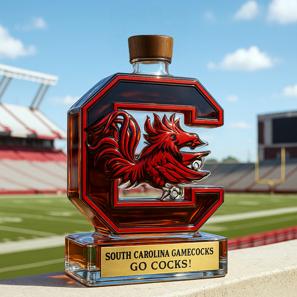 South Carolina Gamecocks Limited-Edition Whiskey Bottle