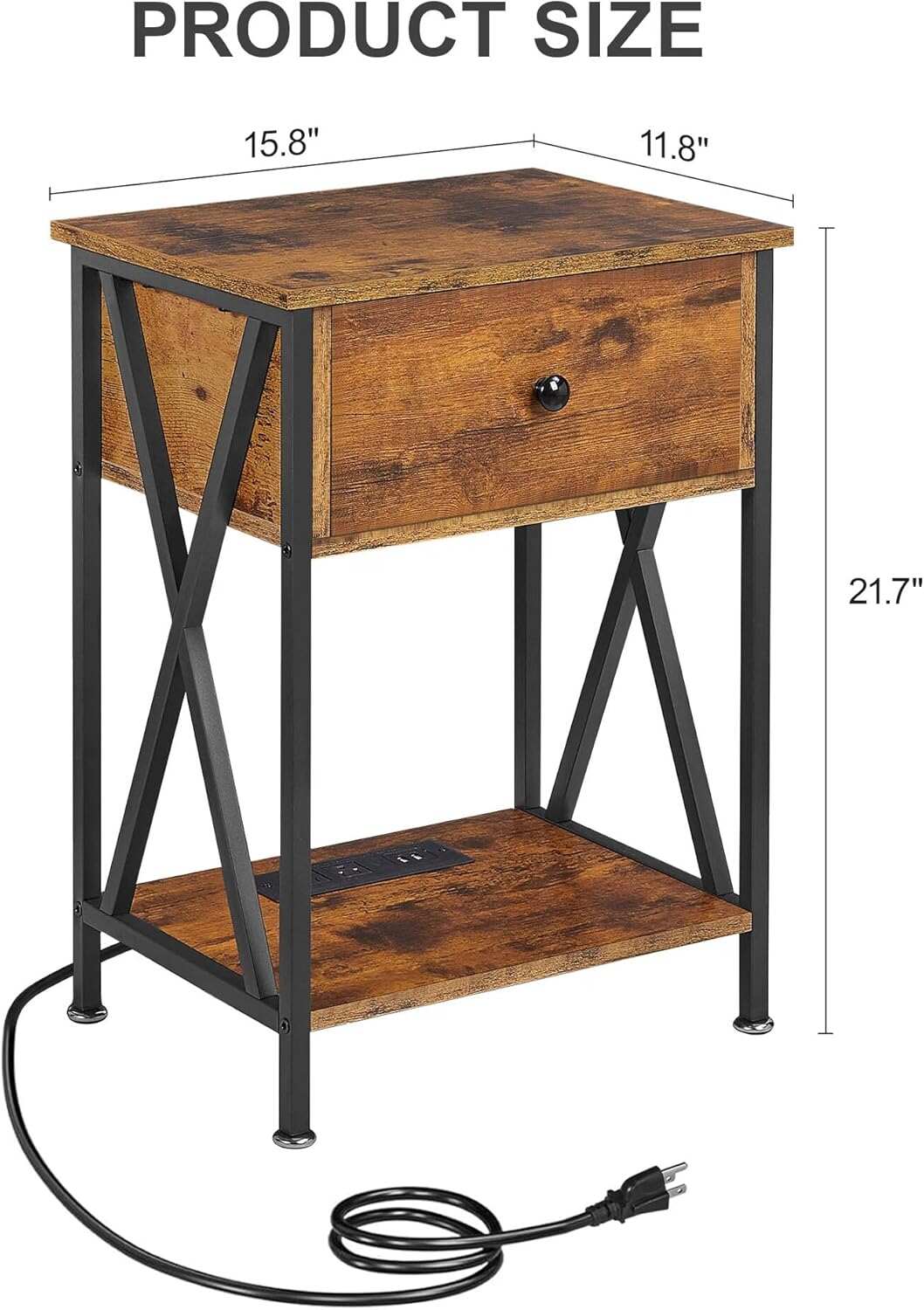 VECELO Nightstand Set of 2