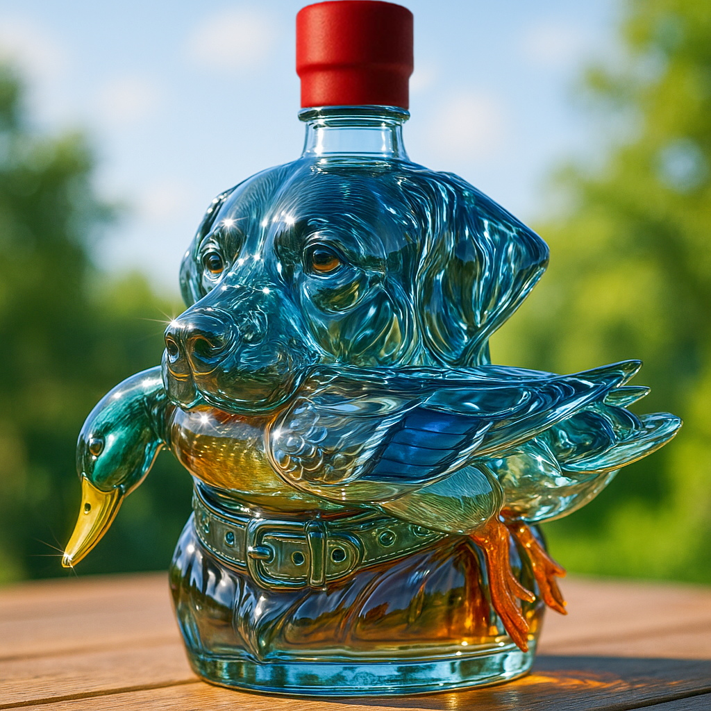 Labrador Hunting Whiskey Bottle