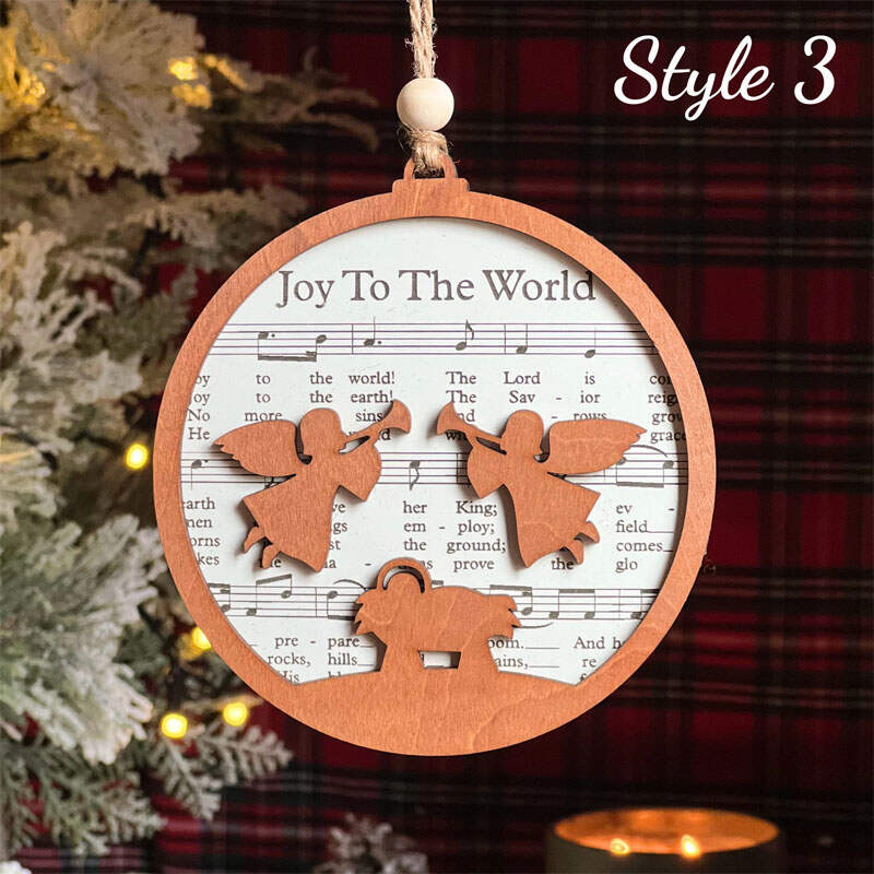Music Sheet Nativity Ornament