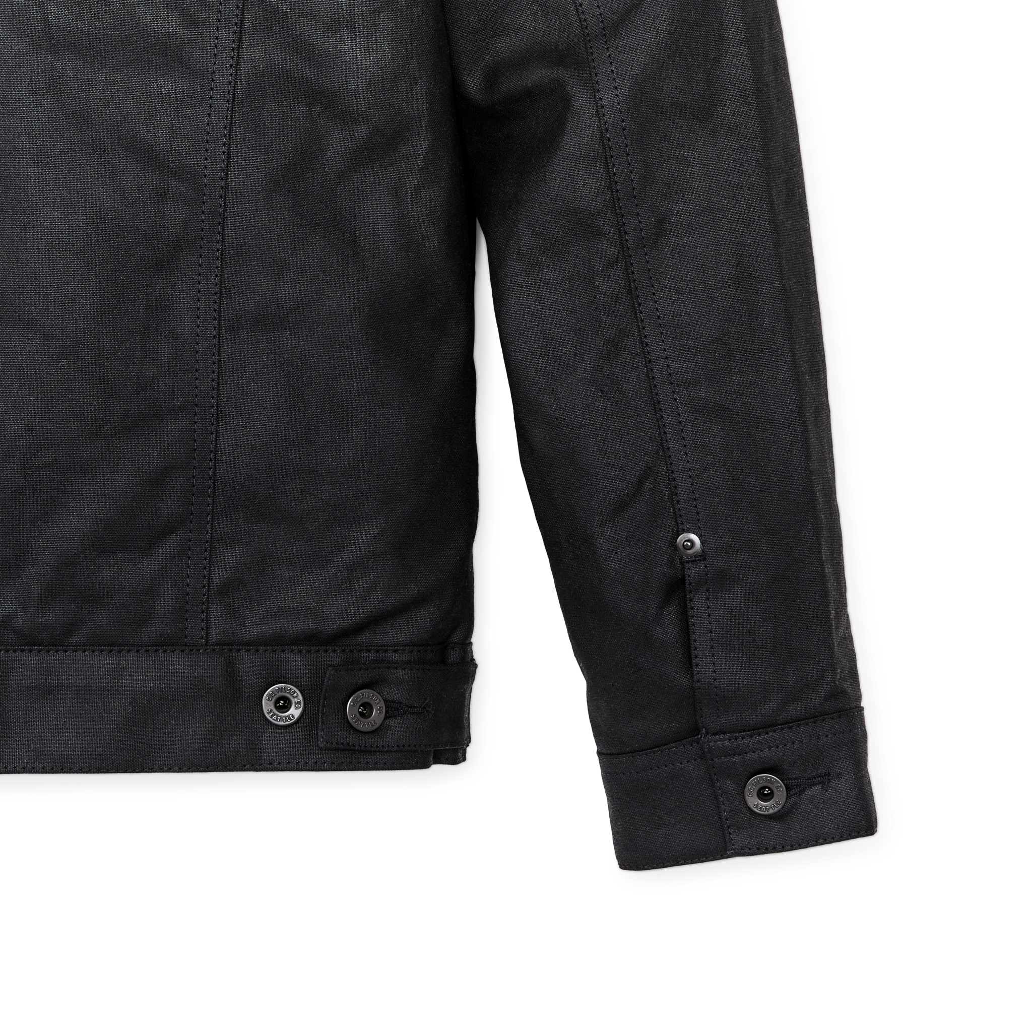Tin Cloth Short Lined Cruiser Jacket - Black