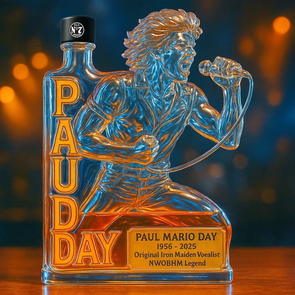 Paul Mario Day Memorial Whiskey Bottle