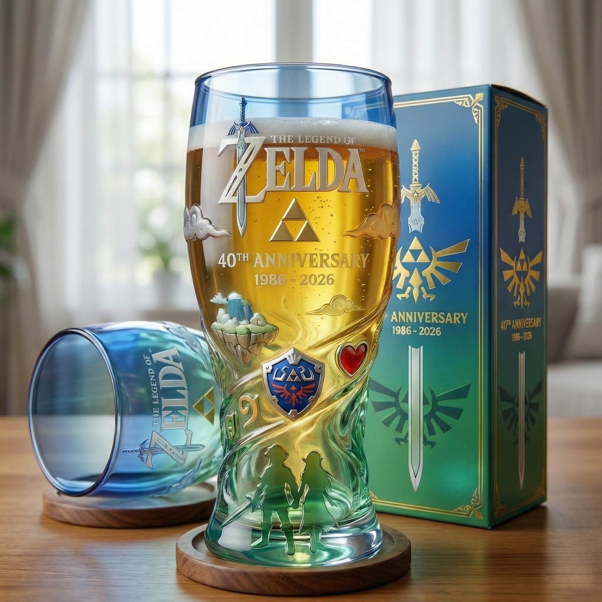 Zelda 40th Anniversary Collector Glass