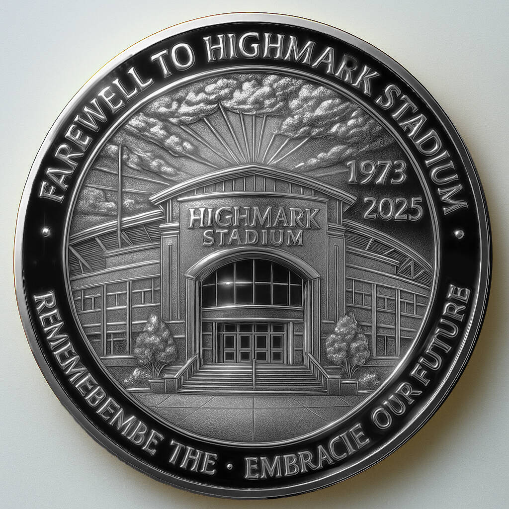 Bills Highmark Stadium Farewell Season Commemorative Coin