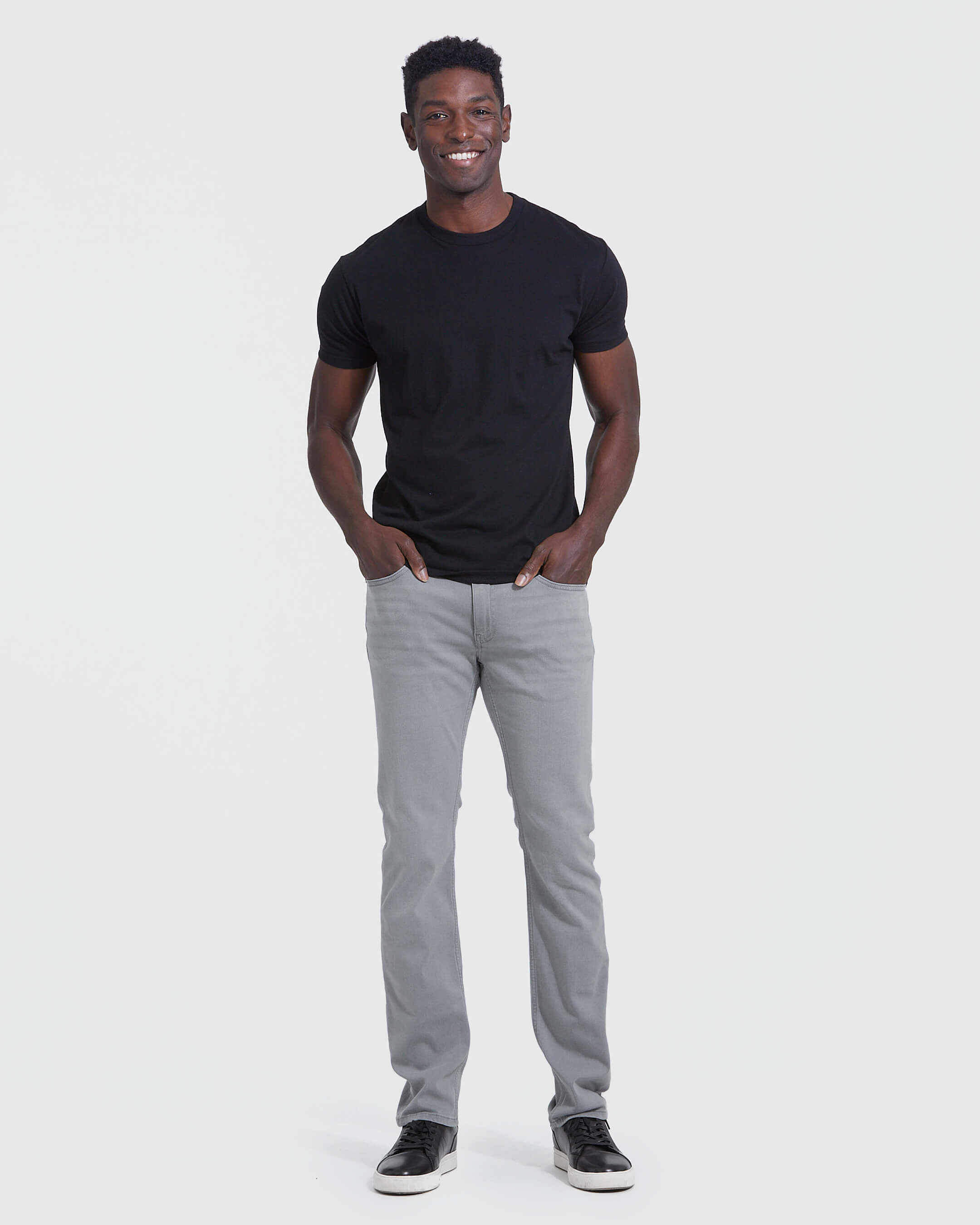 Medium Gray Wash Slim Comfort Stretch Jeans