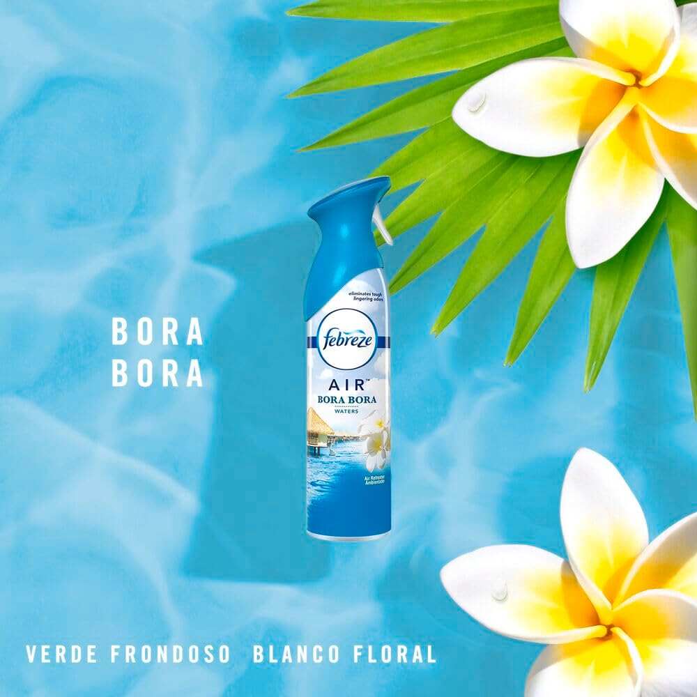 Febreze Air Freshener Spray, Linen & Sky, Odor Eliminator for Strong Odors, 8.8 Oz (2 Count)