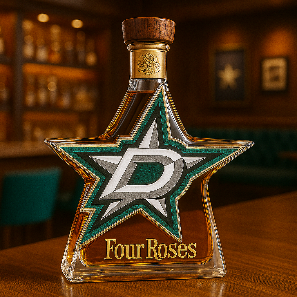 Dallas Stars Whiskey Bottle