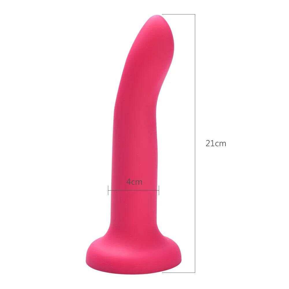 Realistic Liquid Silicone Dildo – Pink G-Spot and Anal Masturbator with Suction Cup