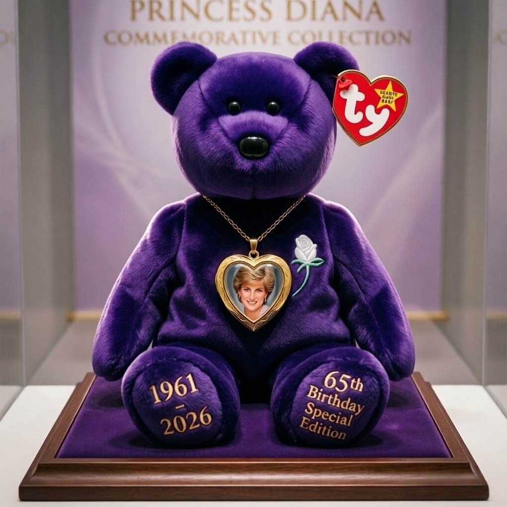 Ty Beanie Baby: Princess Diana 65th Birthday Special Edition