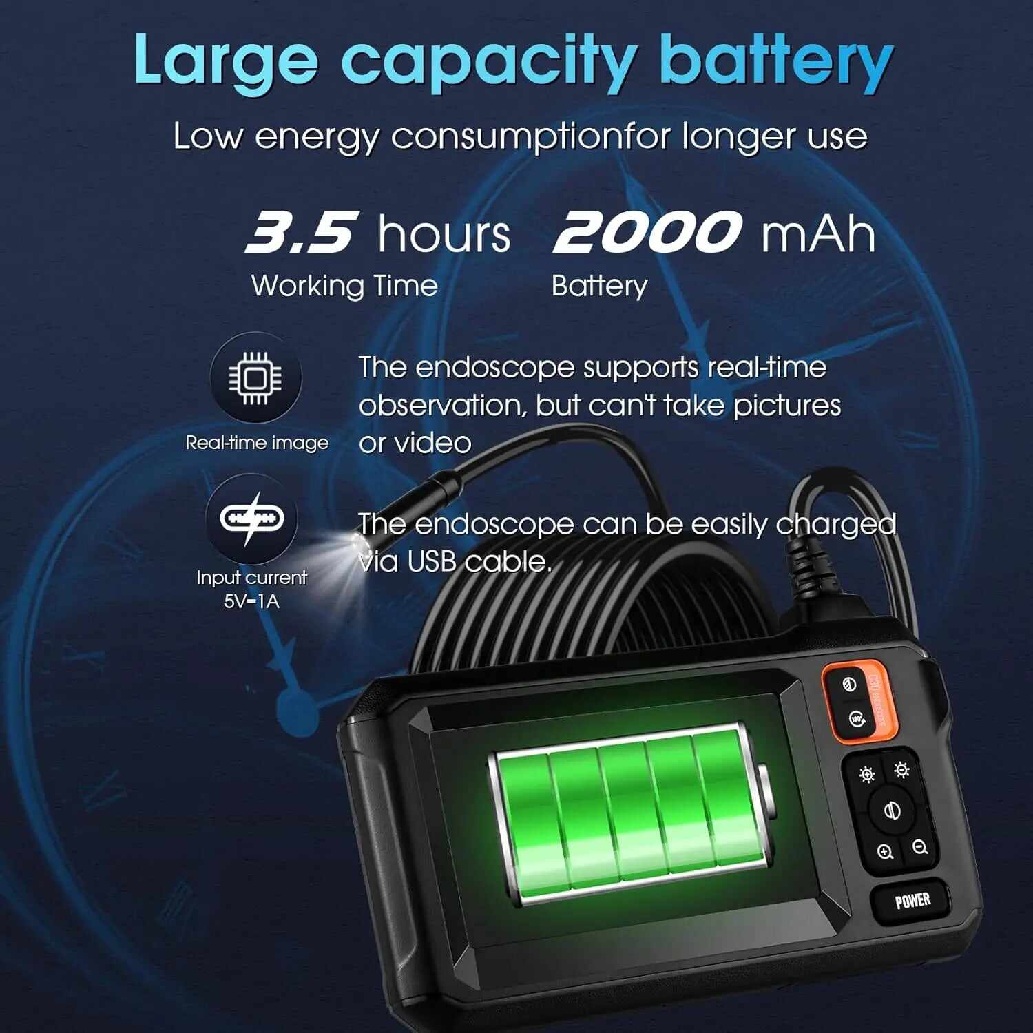 Industrial Endoscope Camera - 4.3