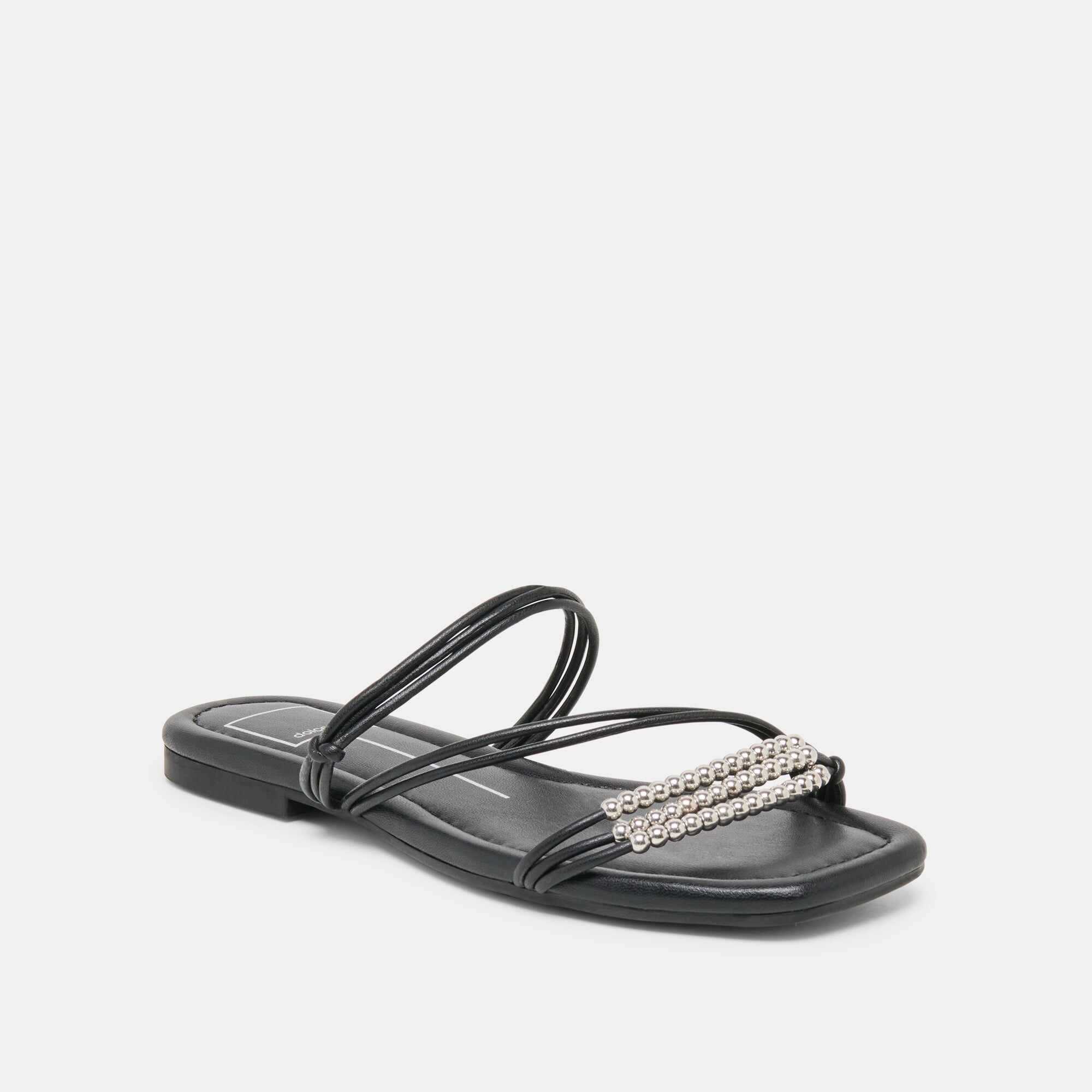 LYNDEE BEAD SANDALS BLACK STELLA