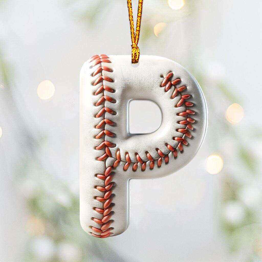 ⚾Personalized Baseball Letter Ornament