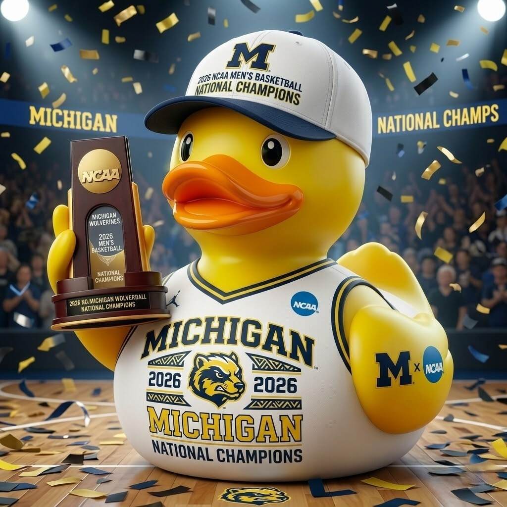 2026 Michigan Wolverine NCAA National Champions Commemorative  Duck
