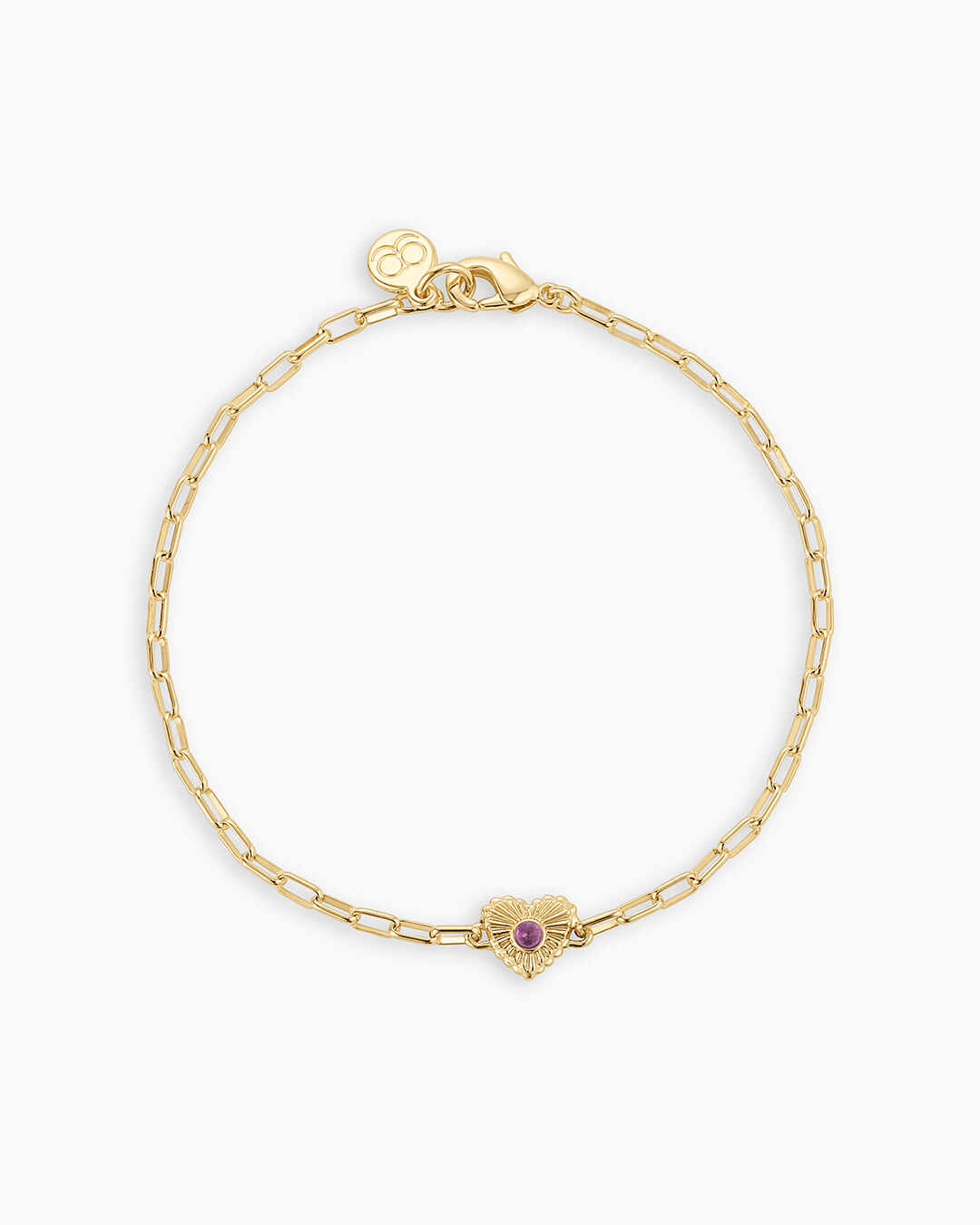 Birthstone Heart Bracelet