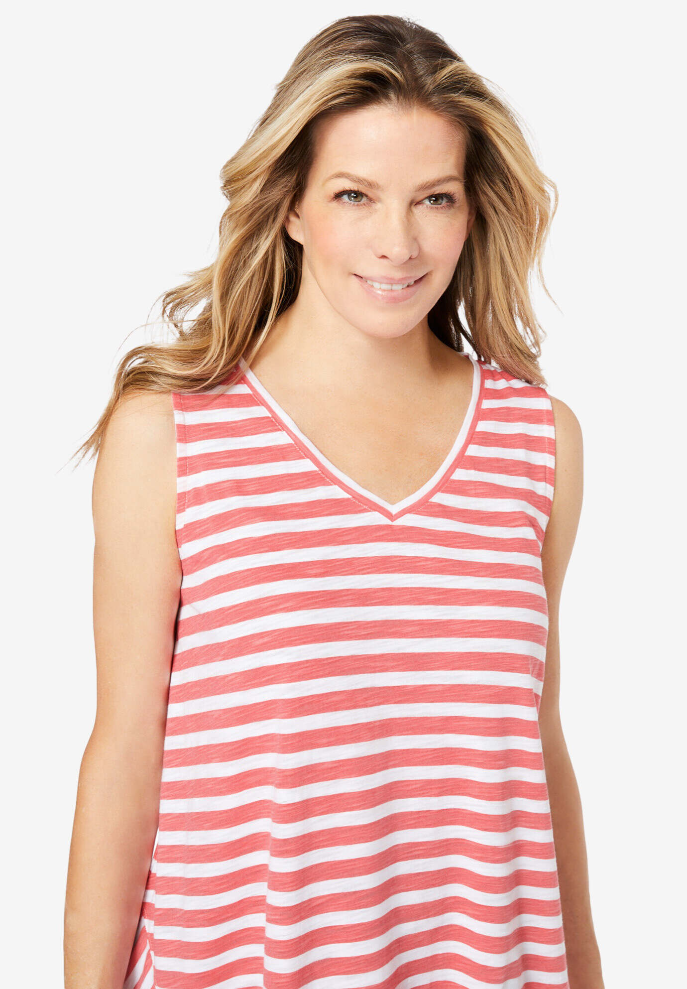 Sleeveless Hanky Hem Tunic