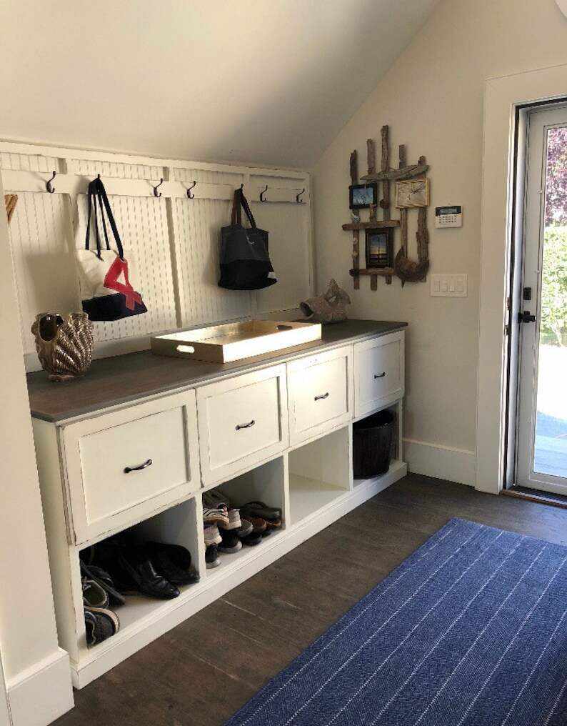 MARKLEY hall tree Mudroom bench storage unit